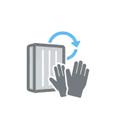 交換はかんたん、お掃除らくらく